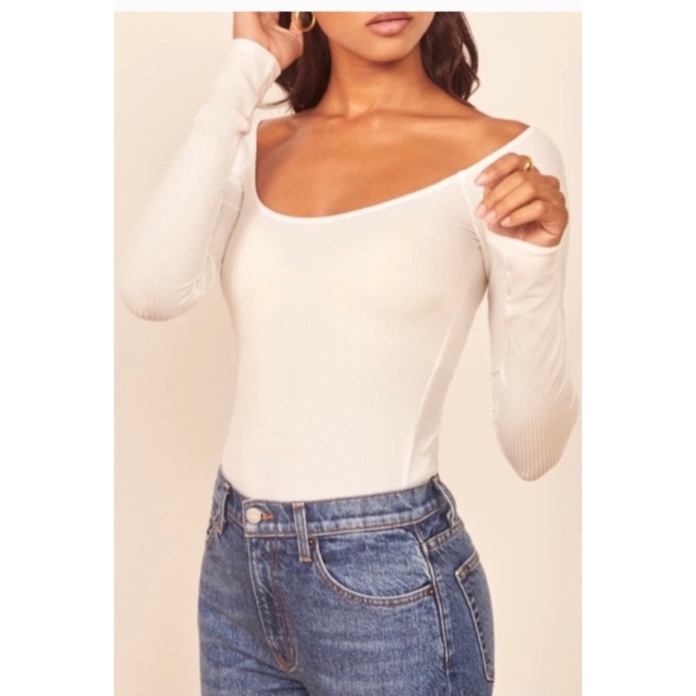 Reformation White Napa Top